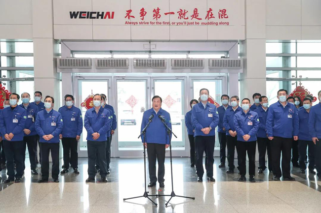 譚旭光：濰柴精神高高飄揚在海拉爾！